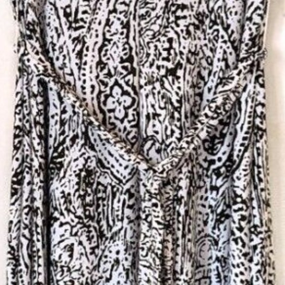 CHAUS New York Women's Long Dress Dinner Bohemia Cocktail Dress Green Be… - Picture 11 of 12